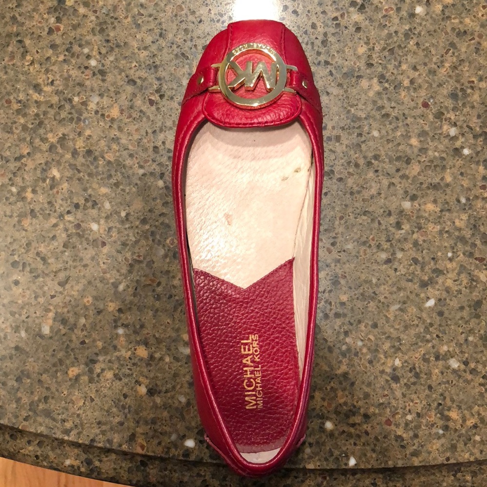 Michael Kors Red Flats, worn 3 times